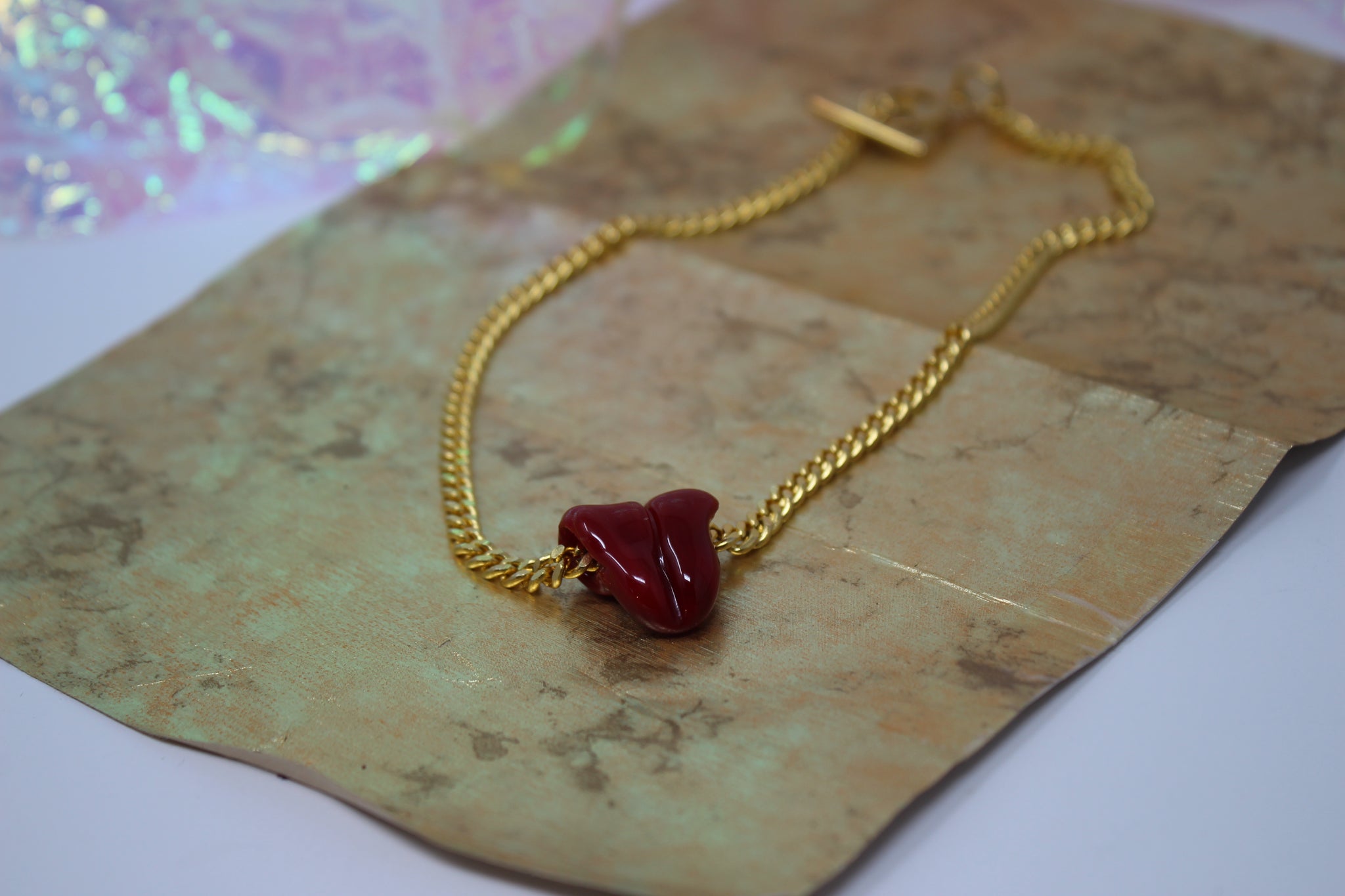 PRE-ORDER - Blowin' Raspberries - Glass Tongue (Pendant Only)