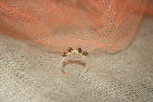 EYE OF THE TIGER - FACETED TIGER'S EYE RING